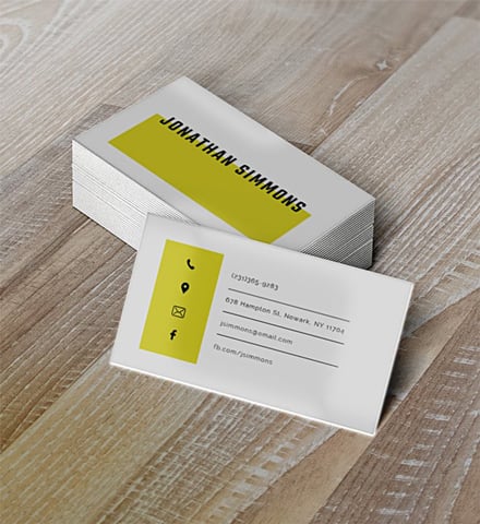 simple business card template