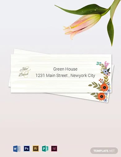 small-flower-wedding-address-labels-card-template