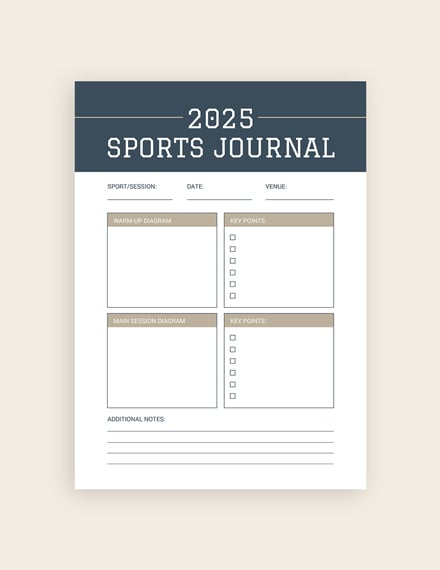 sports journal notebook m1x