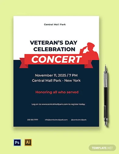 veterans-day-celebration-concert-flyer-template