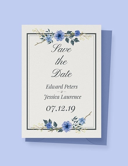 wedding invitation card template sample