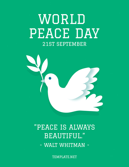 World Peace Day Greeting Card1