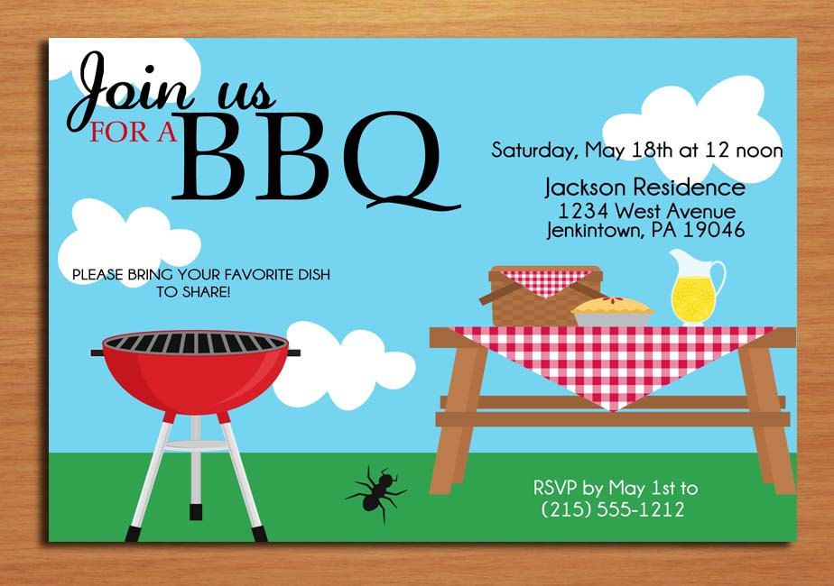 Bbq invitation deals