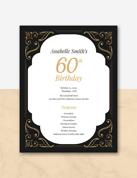 29+ Birthday Program Templates - PDF, PSD