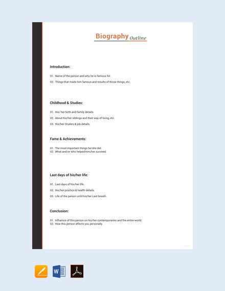 38 Biography Templates DOC PDF Excel