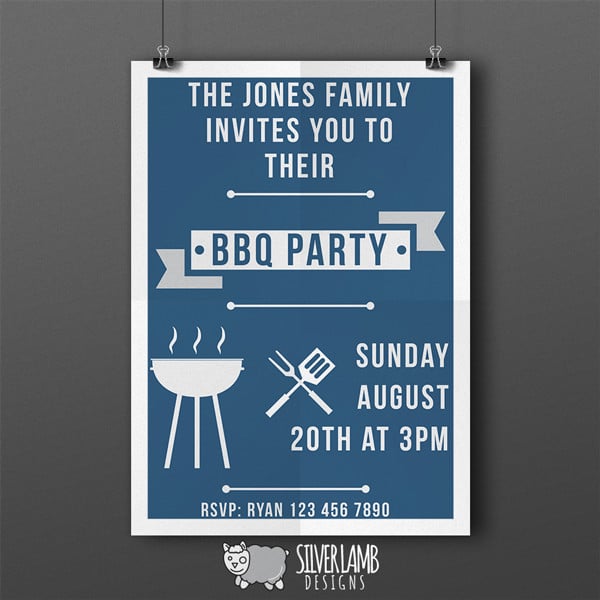 bbq party invitation template
