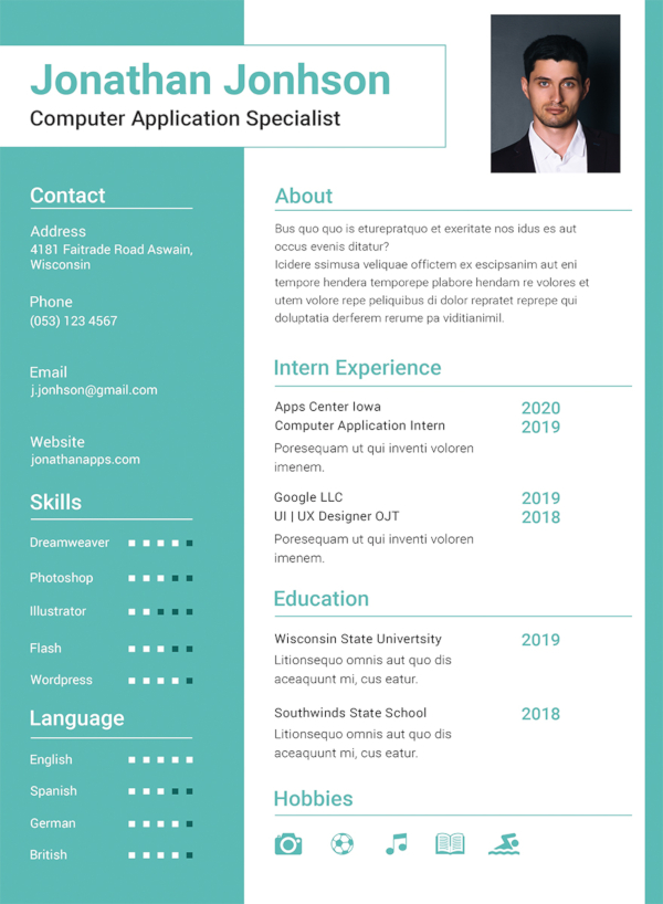 resume template for it freshers