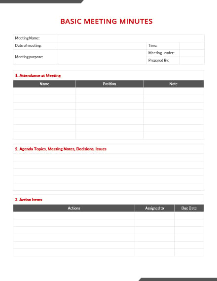 11+ Meeting Minutes Templates in Apple Pages