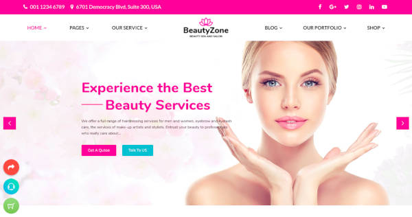 8+ Skin Beauty Clinic Website Templates