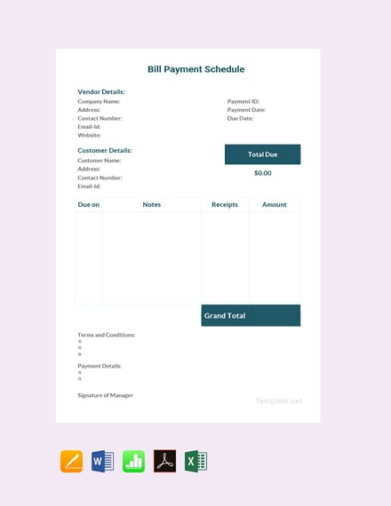 bill-payment-schedule