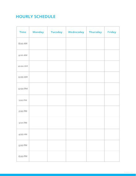 9+ Sample Schedule Templates