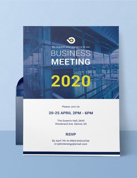 business meeting invitation template