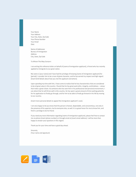 12+ Sample Character Reference Letter Templates - PDF, DOC | Free ...