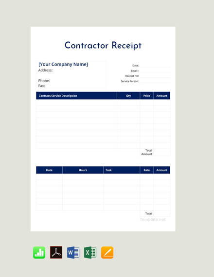 contractor-receipt-template