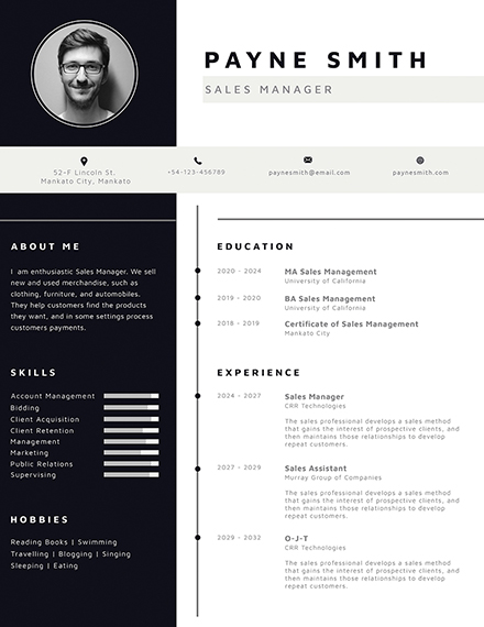 10+ Photo Resume Templates