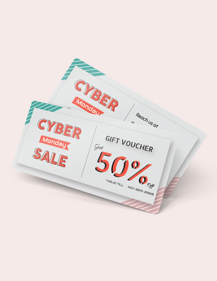 cyber monday coupons template