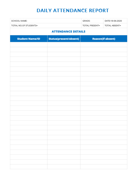 10+ Daily Report Templates