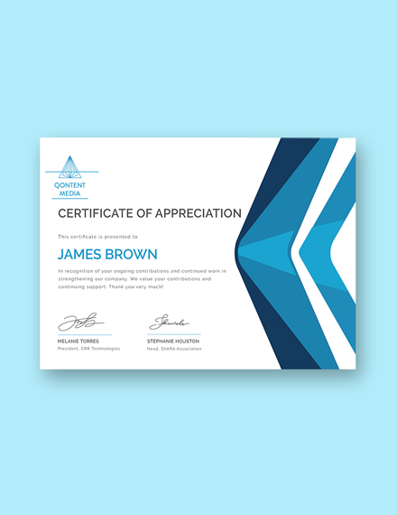 23+ Appreciation Certificate Templates - Word, PSD, AI