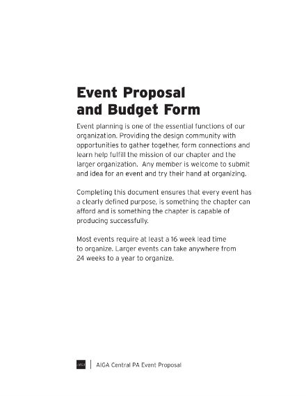 11+ Event Budget Proposal Templates