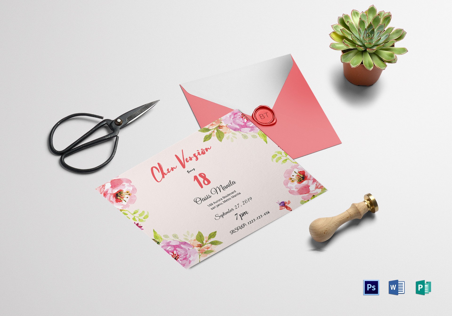 floral-debut-invitation-template