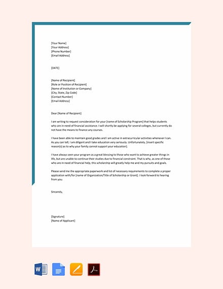 Cover Letter For Scholarship Template from images.template.net