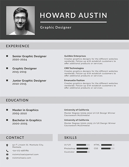 simple resume free template download for notepad