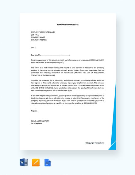 Termination Letter For Misbehaviour With Management from images.template.net