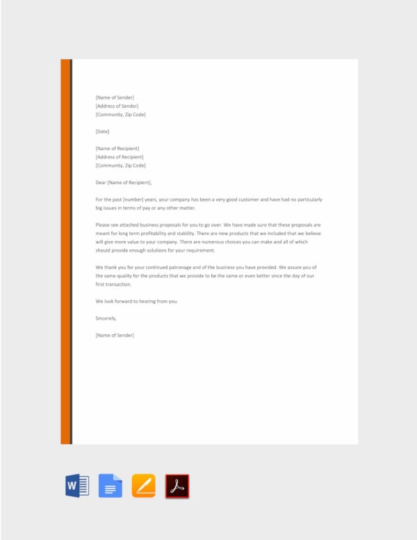free business application letter format