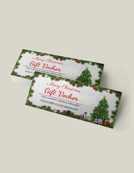 blank coupon template christmas