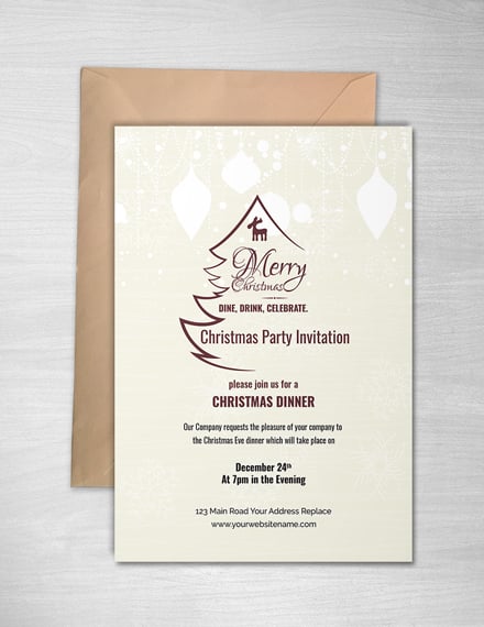 free christmas party invitation template