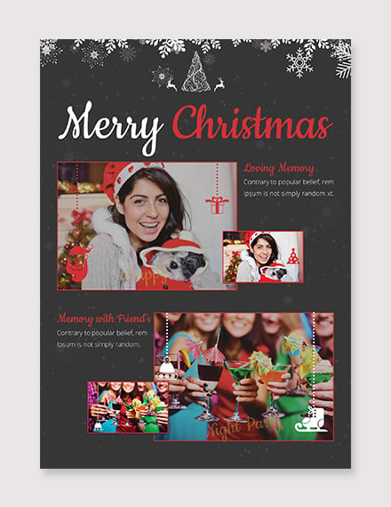 free christmas photo card templat
