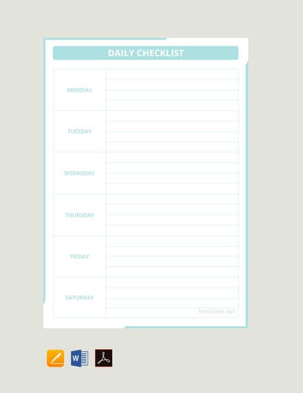 free-daily-checklist-template