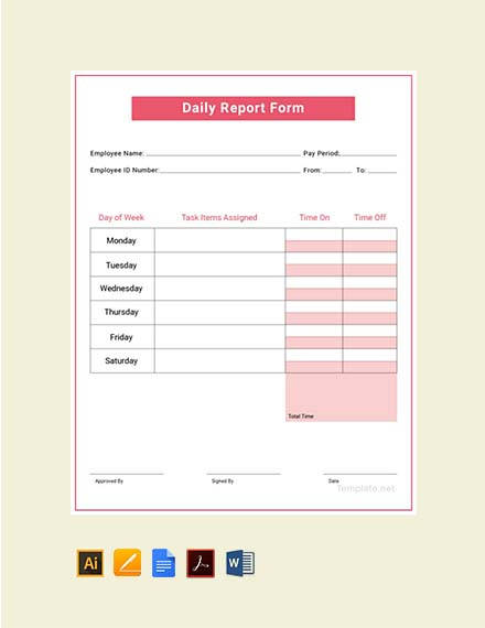 10 Daily Report Templates