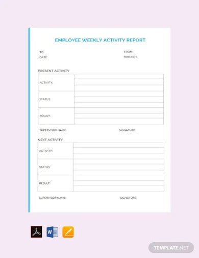 free-employee-weekly-report-template