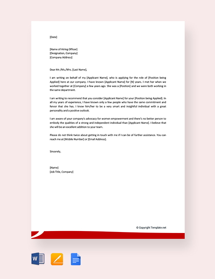 13+ Employment Reference Letter Templates - Free Sample, Example, Format