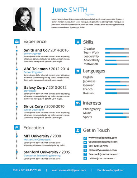 20+ Engineering Resume Templates - PDF, DOC