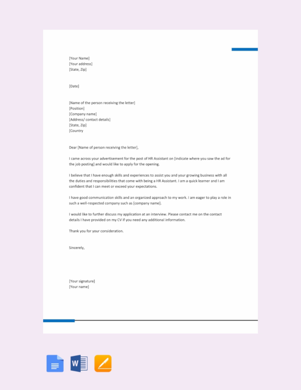 41+ Job Application Letter Examples - PDF, DOC