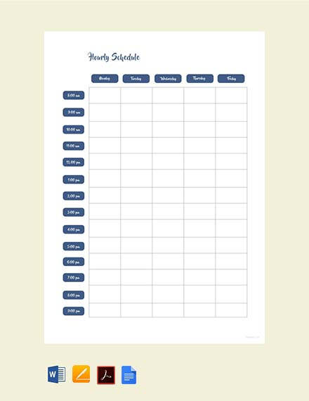 free-hourly-schedule-template
