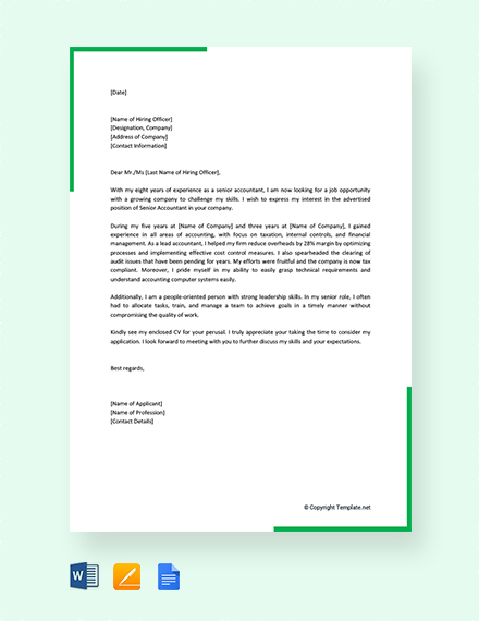 11+ Job Application Letter Templates for Volunteer