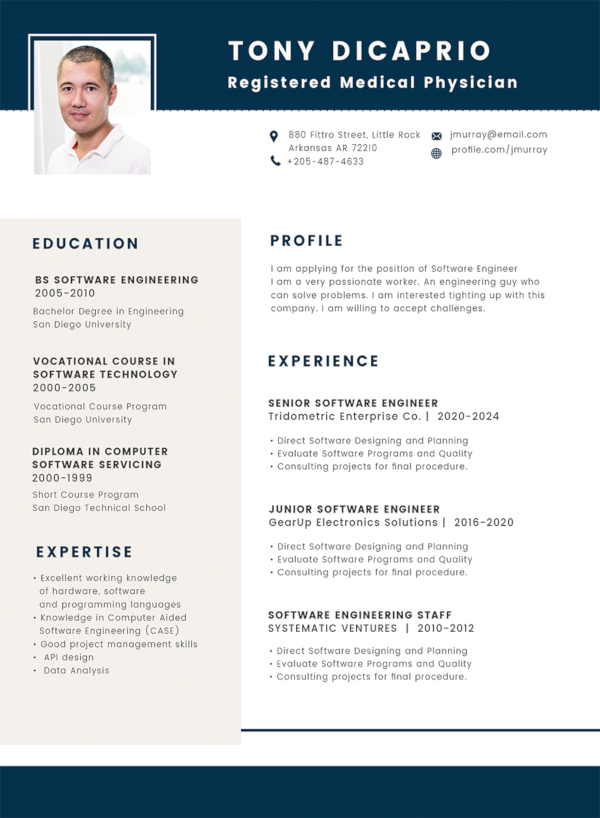 free resume templates for medical professionals