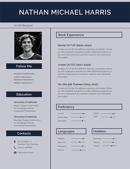 free modern resume template1