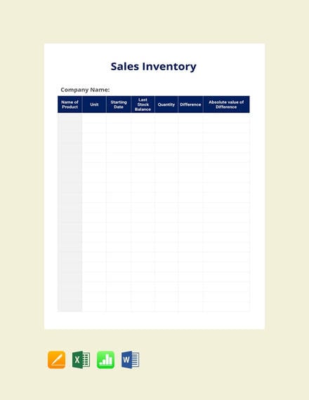 free-sales-inventory-template