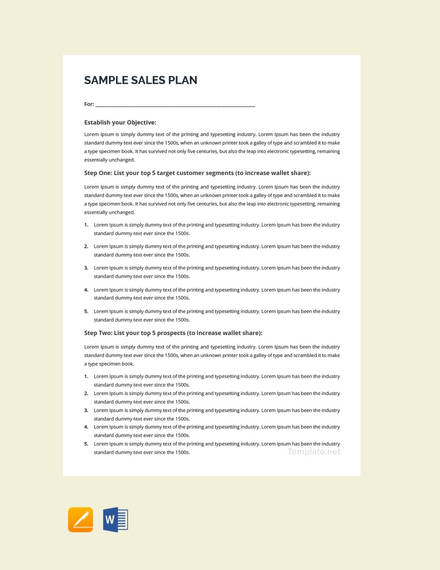 free-sample-sales-plan
