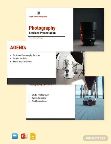freelance photographer presentation template