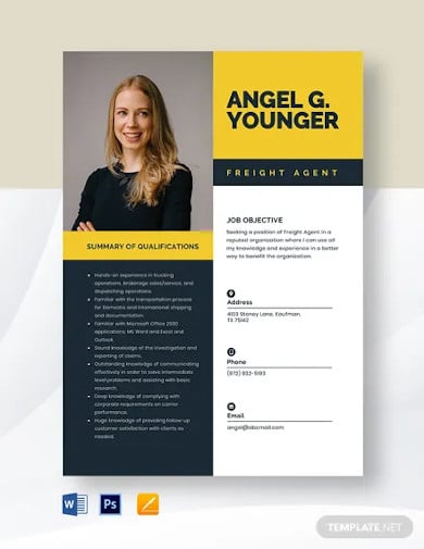 freight-agent-resume-template