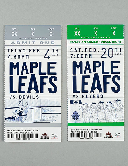 game ticket design example