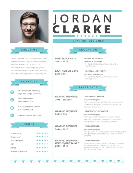 hipster resume template