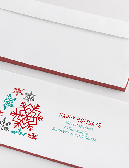 holiday address label psd template