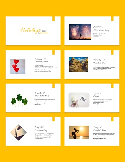 holiday presentation template example