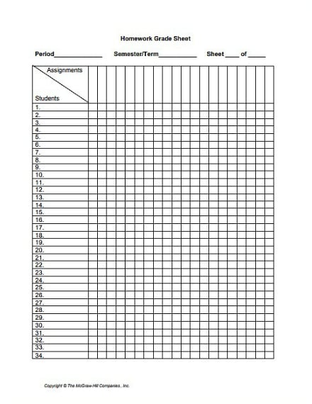 homework-grade-sheet-template